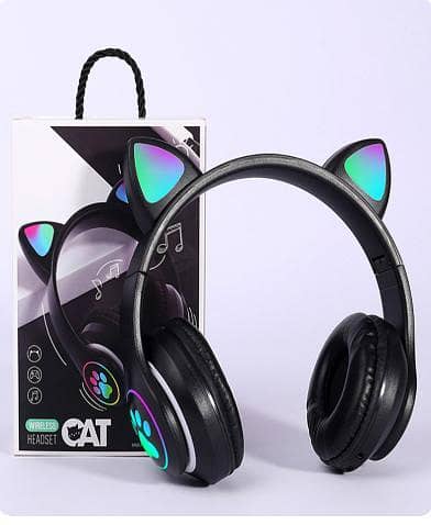 Cat Headphones RGB Light New Stock TypeC Charging.
