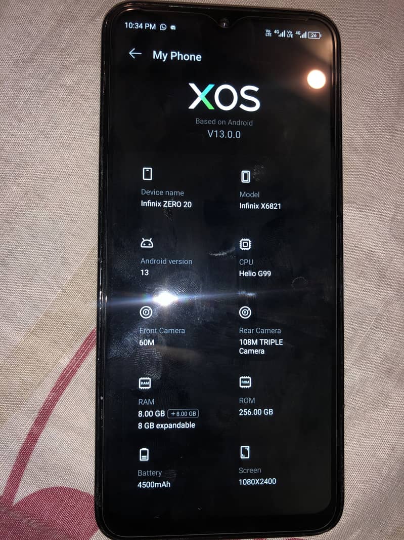 Infinix Zero 20 18