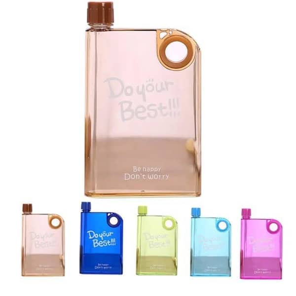 T  Flat A5 Ring Transparent Kettle Outdoor Portable Water Bottles For Drink