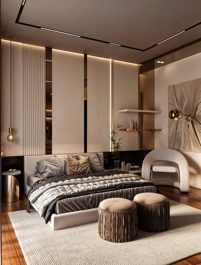 home interior. office design. molding wall. flat design. parlor design