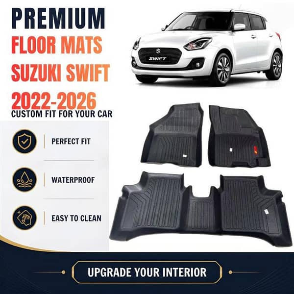 Car TPE Floor Mat - Suzuki Swift 2022-2026 -Wear-Resistance Anti-Skid Heavy-Duty