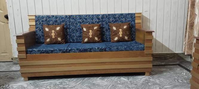 wooden sofa