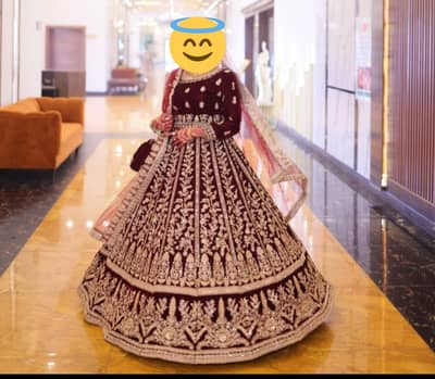Velvet Luxury Bridal dress | Barat Dress | Wedding Dress |Bridal Dress