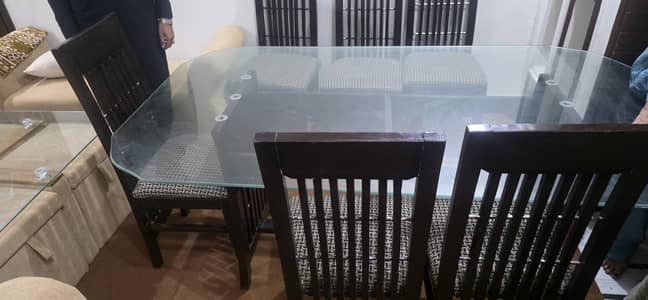 Dinning table with 8 chairs