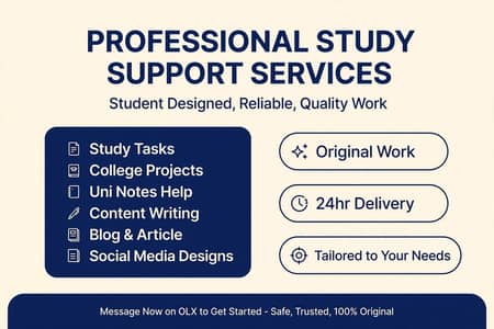 Study Support & Content Service - Notes, Blogs, Pins & Posts Design