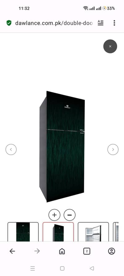 Dawlance 9178 LF Ice Max Mist green color