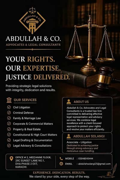 Legal Services in Karachi DHA phase 2