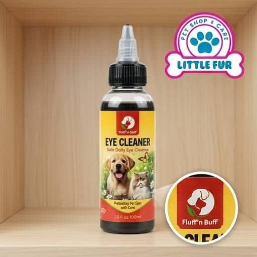 Fluff’n Buff Eye Cleaner for Dogs & Cats – Gentle Daily Eye Cleanser, 100ml