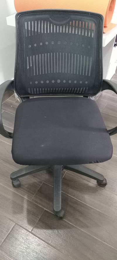 computer and office  chair