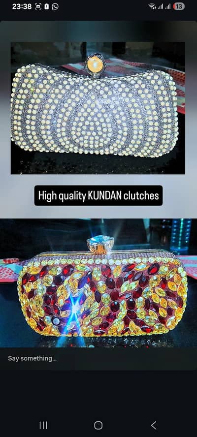 kundan clutches high quality