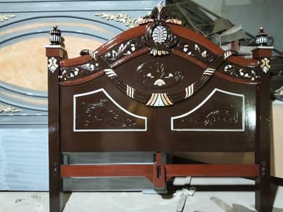 bed +side tables+dressing+double story showcase new condition for sale