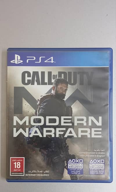 call of duty modern warfare PS4 game dvd