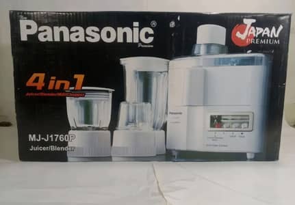 Panasonic MJ-J1760P 4-in-1 Juicer Blender Grinder Chopper