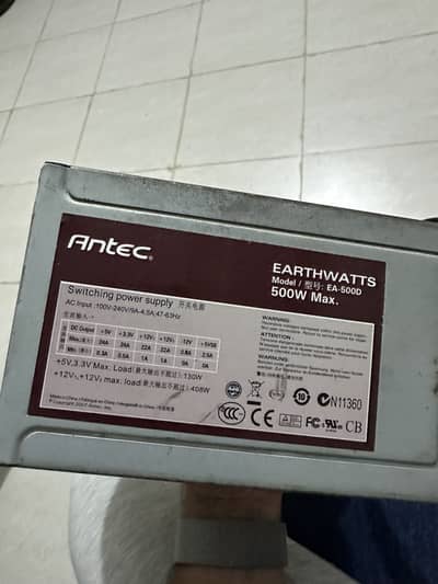 Antec EarthWatts EA-500D 500W Power Supply (PSU)