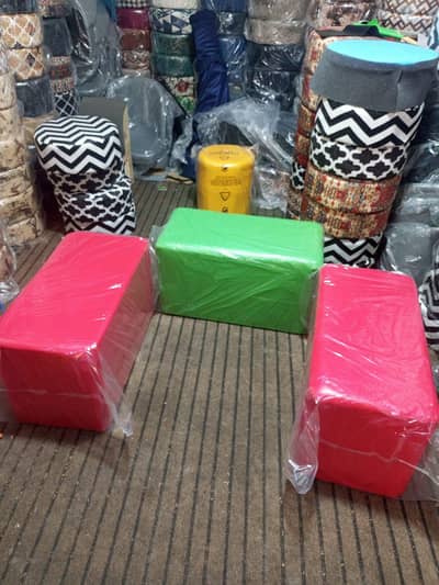 Foam Sofa Stools – Colorful Seating Set