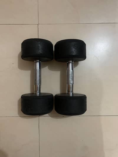 Zee Max 5 kg dumbbells Rubber coated