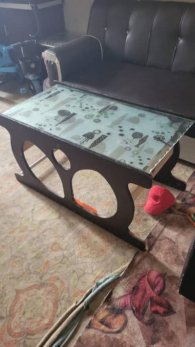 5 Seater Sofa Set with 3 Tables - Good Condition