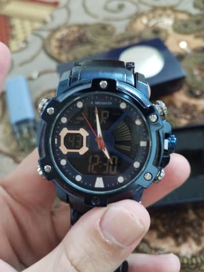 kamri dual watch blue color from sudia arab