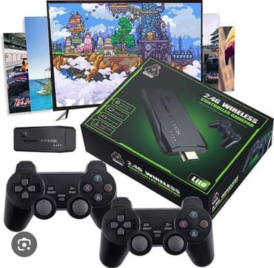 Wireless game stick with two wireless controler