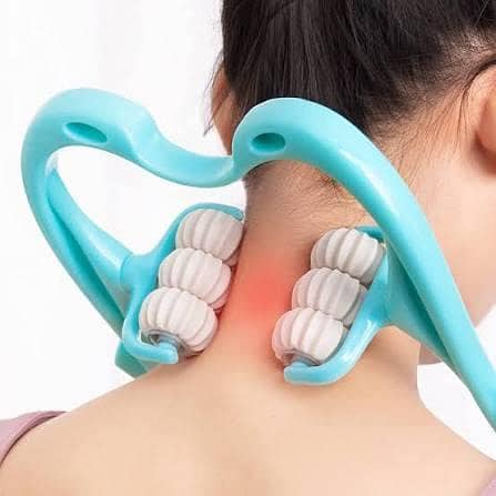 Portable Pressure Point Therapy Roller for Neck Shoulder and Back Relaxation
