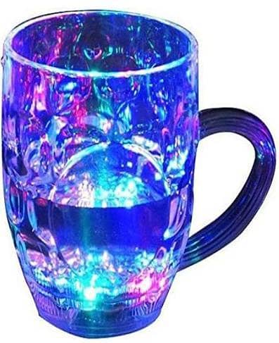 FLASHING CUP LED WATER SENSOR LIGHT UP CUP WITH HANDLE