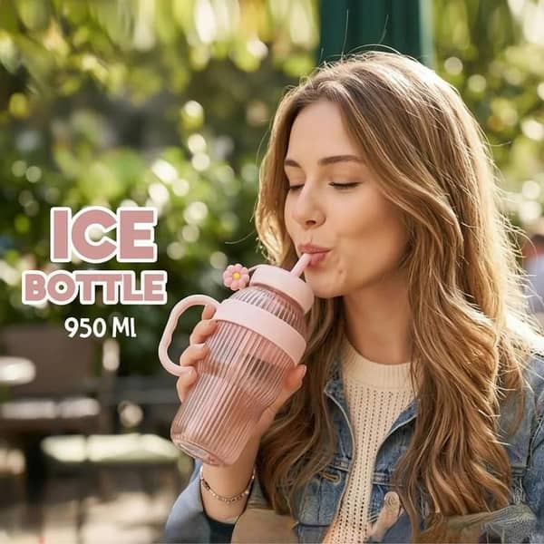 Random Colour High Quality Plastic Made 950 ML Sip & Drink Tumbler Sipper Beautiful Bottle Trending Tumbler