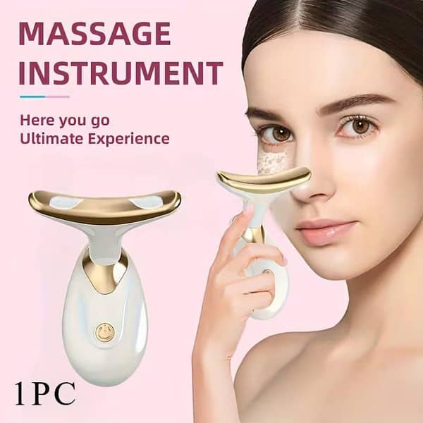 Battery-Operated Face and Neck Firming Device with Vibration for Facial Sculpting and Skincare