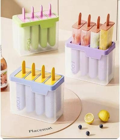 Food Grade Household 4 Grid Popsicle Maker