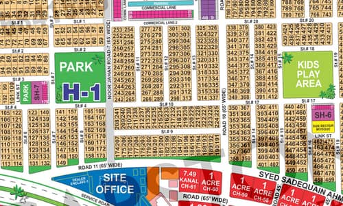 Premium 1 Kanal Corner Park-Facing Plot for Sale in Sector H, DHA Multan Phase 1 | Near Masjid & Commercial Market