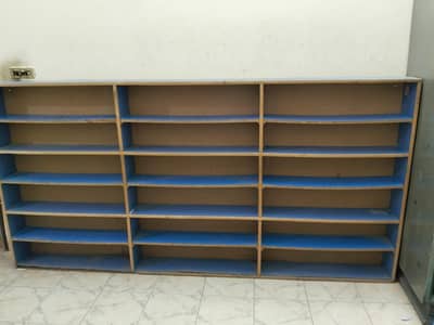 Wooden bookshelf