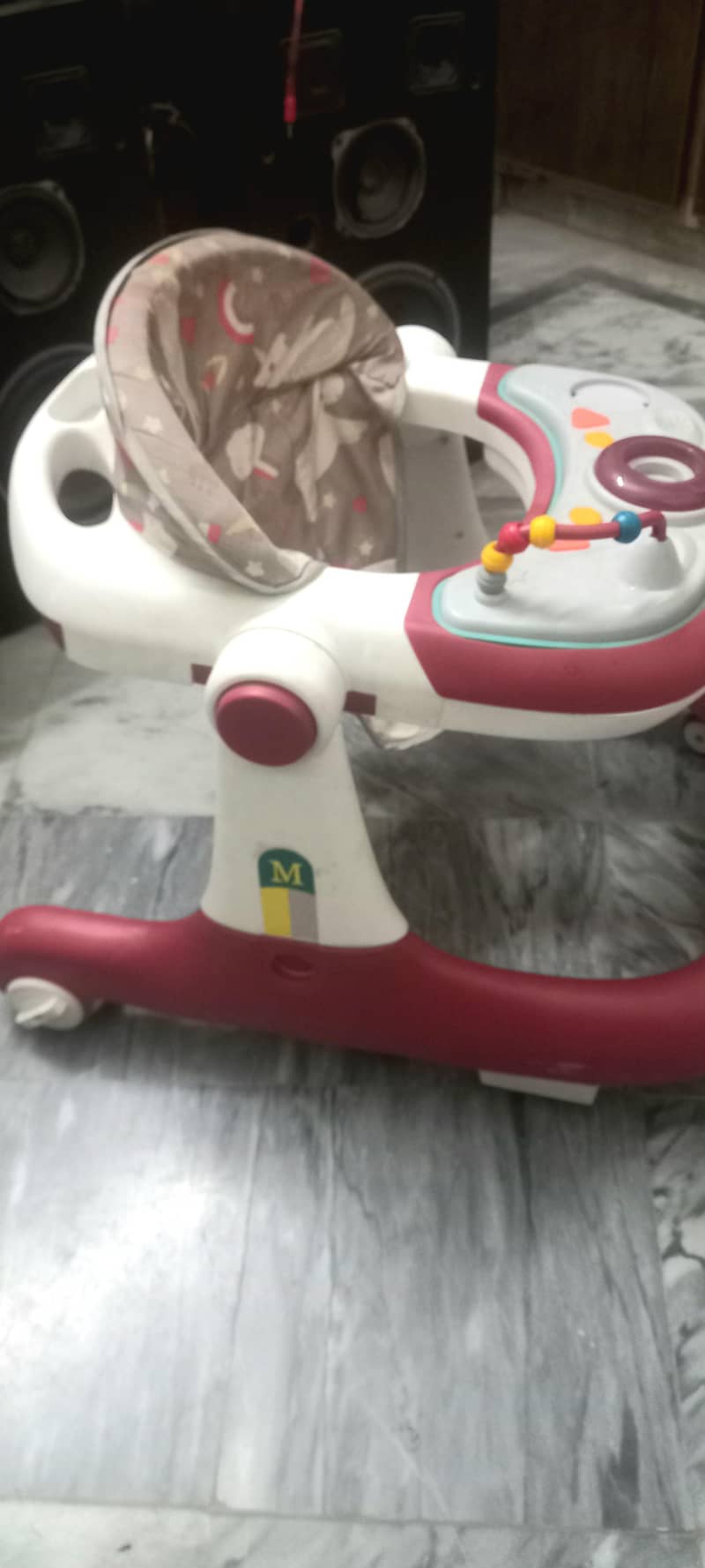 Solid Plastic Walker with Music anti slip 1