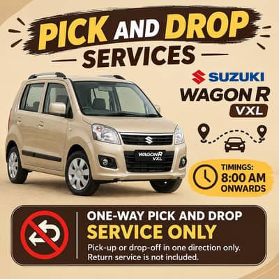 pick and drop service anywhere between shahdara to kot lakhpat
