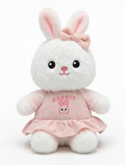 Imported Stuffed toys  | Cute Panda & Cute white Bunny