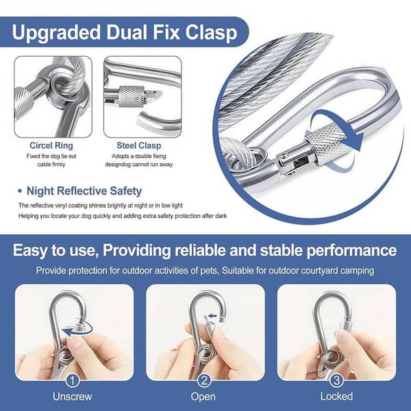 10 Meter Strong stainless steel clothesline rope clothes indoors or outdoors