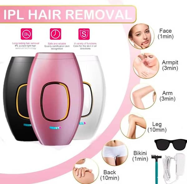 Mini Ipl Laser Epilator For Men and Women Portable Laser Epilator Depilador Permanent Face Hair Removal Device for Whole Body Laser Hair Removal Device