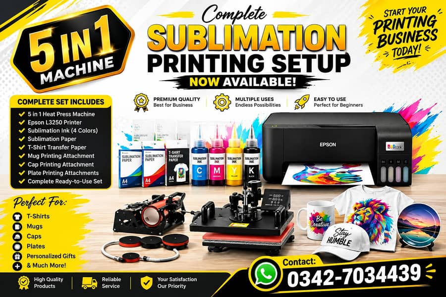 SUBLIMATION MACHINE + EPSON L3252 0