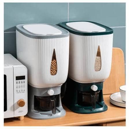 10Kg Automatic Rice Dispenser with Rinsing Cup Smart Rice Dispenser Rice