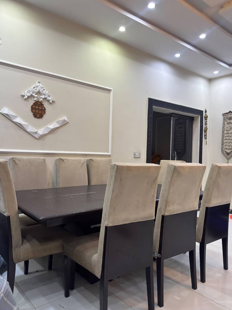 8 chairs dinning table solid wood seesham 5