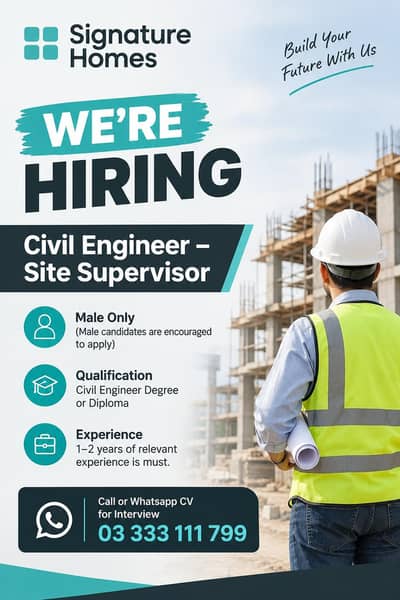 Site supervisor civil engineer