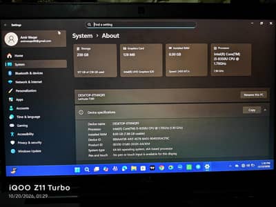 dell lettiud 7390 i5 8th gen