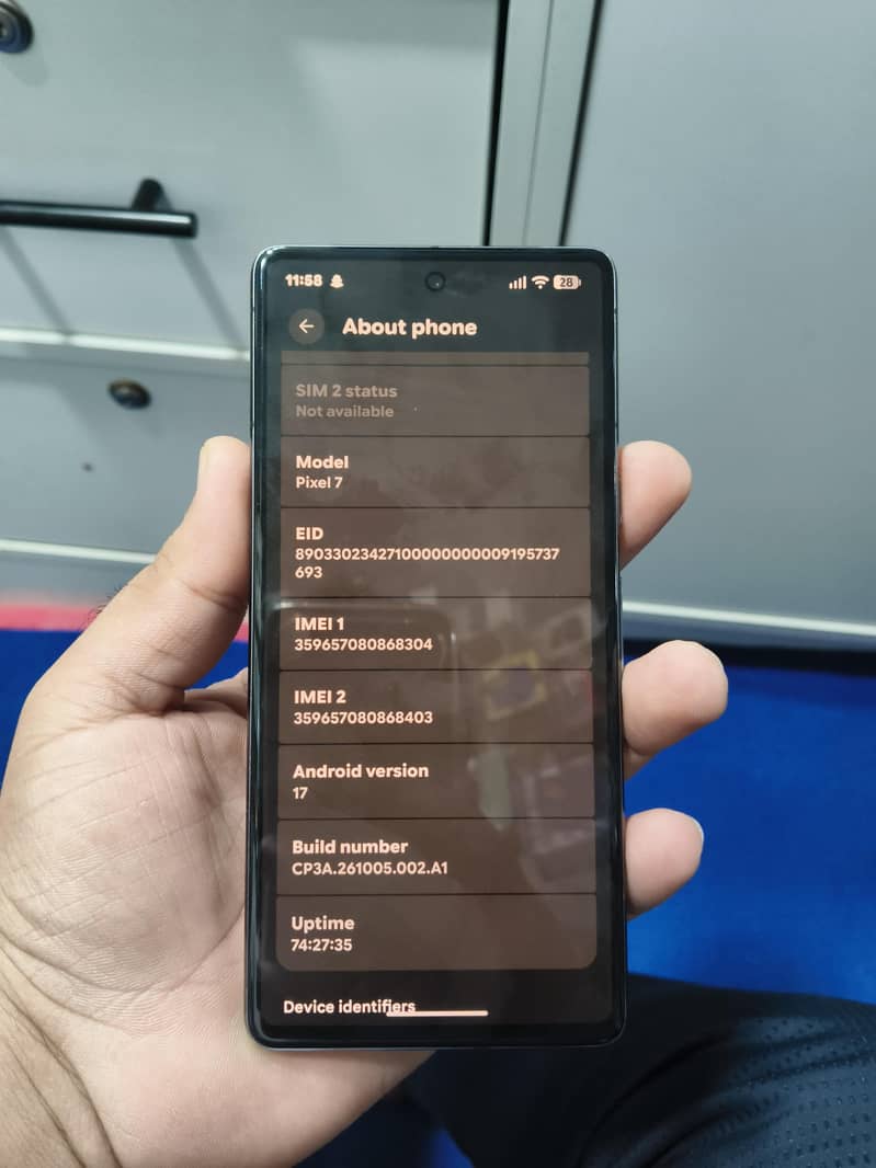 Google Pixel 7 pta proved 1