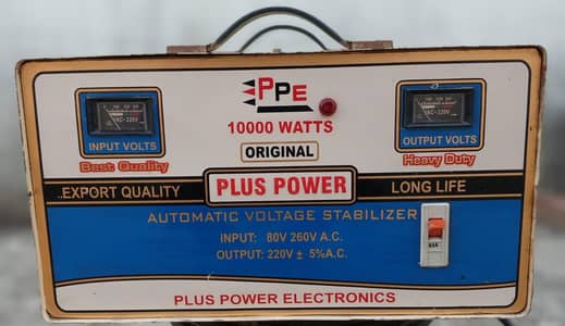 10,000 Watt Stabilizer – Plus Power Electronics