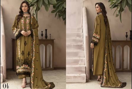 Embroidered karandi 3 piece