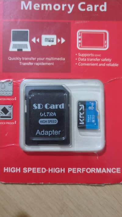 8gb high wuality sd card