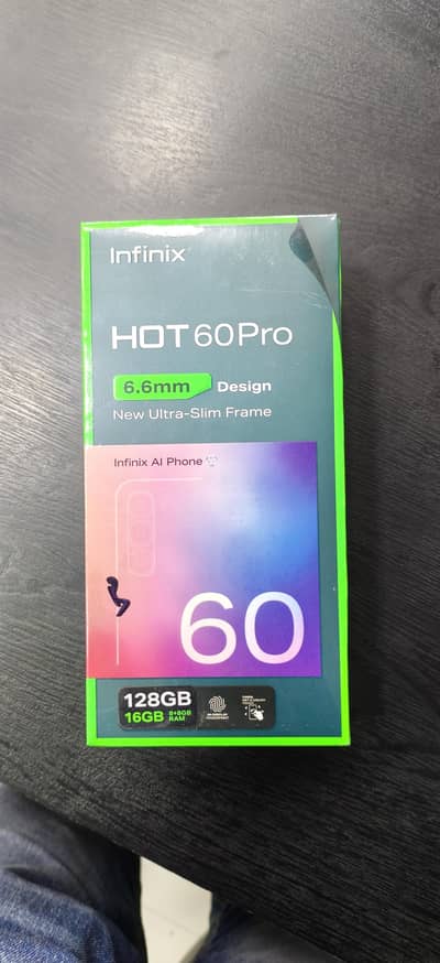 Infinix Hot 60pro Non-Active Box Packed 8+8/128GB