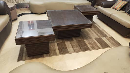 Table set. 1 Center Table, 2 Side Tables. 9/10
