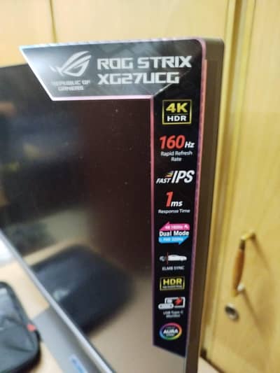 ASUS ROG Strix XG27UCG 27in 4K HDR Gaming Monitor, UHD DUAL MODE , 1ms