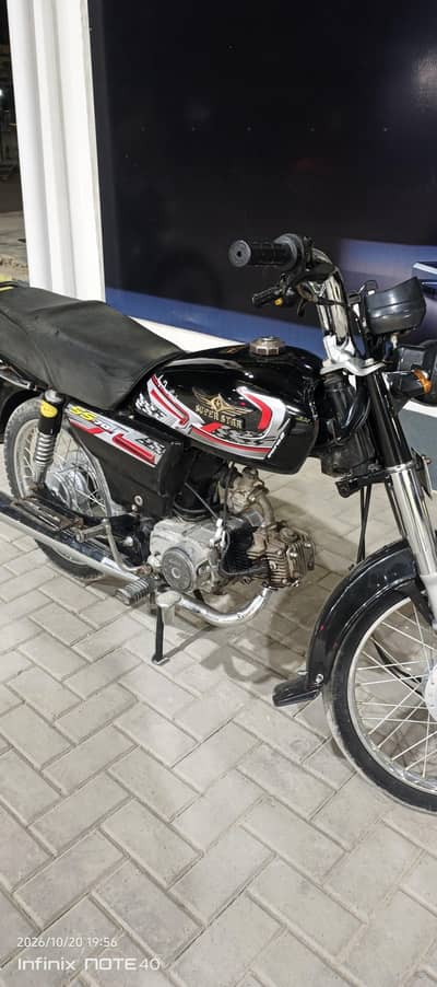 Super Star 70cc 2021 Model Black Colour – Karachi- Contact 03248275349