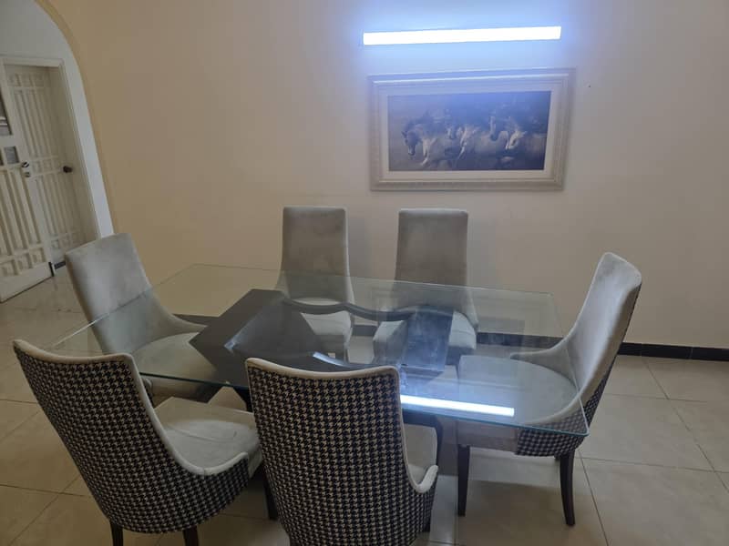 6 chairs dining table from designer depth 4