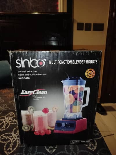 Brand New Sinbo SHB-3088 Commercial Blender & Juicer (Box Packed)